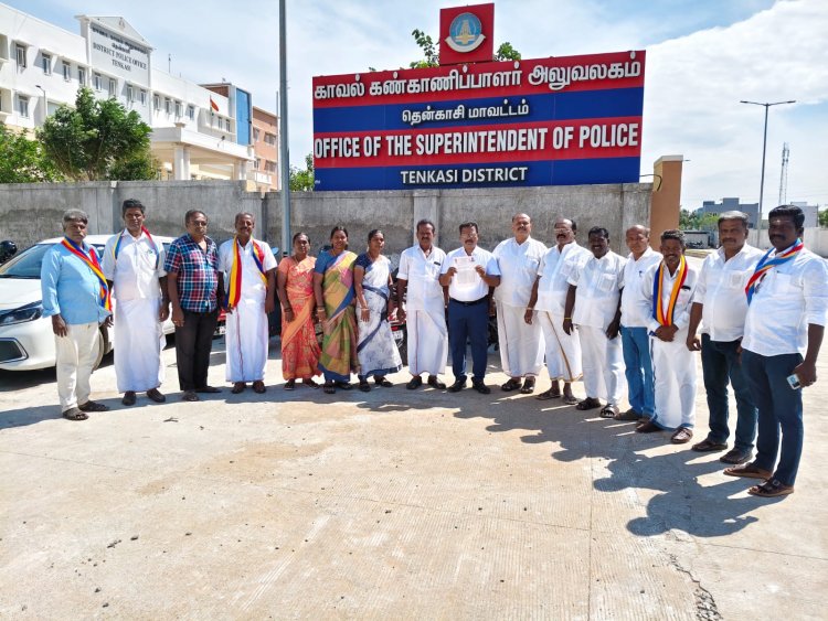தென்காசி மாவட்ட காவல் கண்காணிப்பாளரிடம் பா.ம.க  புகார் மனு.!