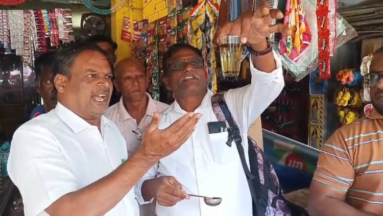 கிருஷ்ணகிரி நகரத்தில் தேநீர் கடைகளில் திடீர் ஆய்வு .!