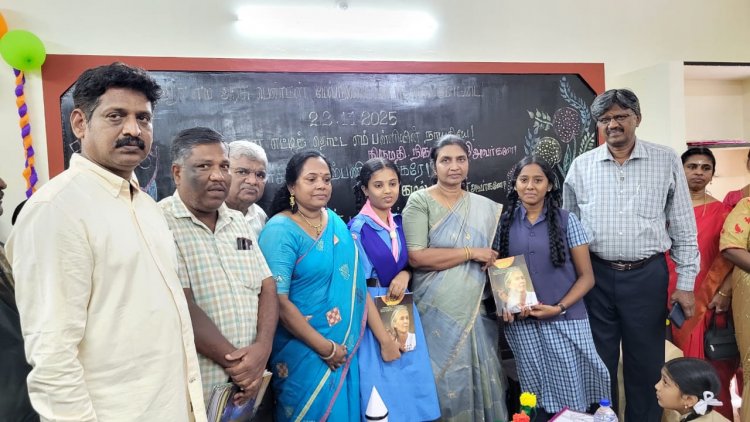 நமக்கு நாமே திட்டம் மூலம் புதிய வகுப்பறை கட்டிக் கொடுத்த ISRO - ஆதித்யா ட. 1 இயக்குநர் விஞ்ஞானி நிகர் ஷாஜி.!