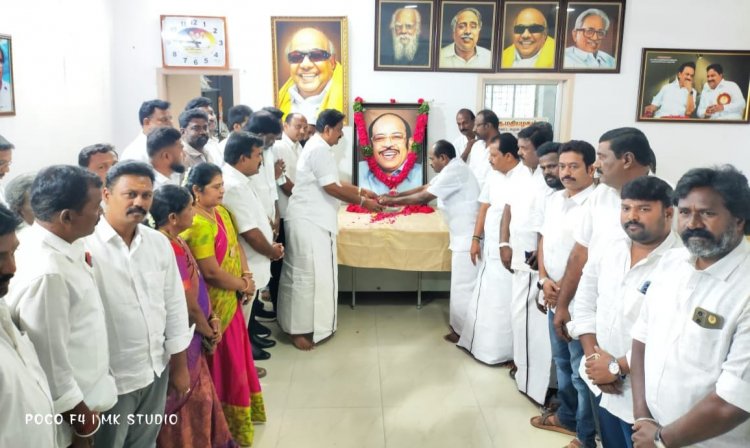 கிருஷ்ணகிரியில் முரசொலிமாறன் 22 வது ஆண்டு நினைவு தினம் அனுசரிப்பு. !