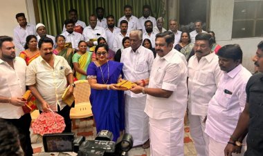 திமுக - வில் இருந்து நீக்கப்பட்ட முன்னாள் நகர மன்ற தலைவர் மற்றும் நகர செயலாளர் குடும்பத்தோடு அதிமுக வில் இணைந்தனர். !