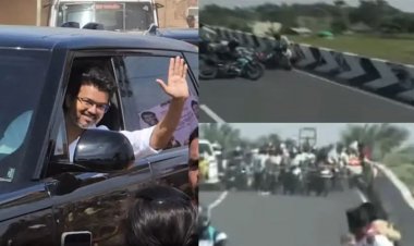 விஜய் கூட்டம் முடிந்து கோவையை நோக்கிச் செல்லும் வழியில் பின்தொடர்ந்து சென்ற த வெ க வினர் வாகனங்கள் ஒன்றோடு ஒன்று மோதலில் பலர் காயம். !