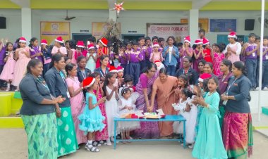 செந்தாரப்பள்ளி ஆக்ஸ்போர்டு  பப்ளிக் பள்ளியில் கிறிஸ்துமஸ் விழா.!
