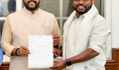 தென்காசியில் விமான நிலையம் அமைக்கக் கோரி மத்திய அமைச்சரிடம் பாஜக மாவட்ட தலைவர் கோரிக்கை மனு.!