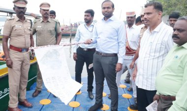 கடலூர் மாவட்டம் பிச்சாவரம் படகு இல்லத்தில் தமிழ்நாட்டின் முதல் சூரியஆற்றல் மின்படகு சேவை.!