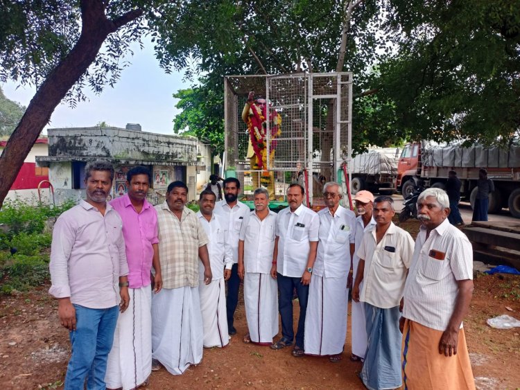 மேலகரம் பேரூர் திமுக சார்பில்,  அம்பேத்கர் சிலைக்கு மாலை அணிவித்து மரியாதை.!