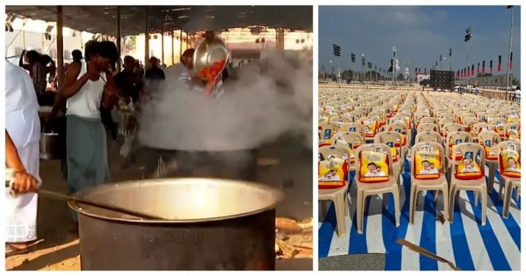 11,000 கிலோ மட்டன் + 7,500 கிலோ சீரக சம்பா அரிசி.. 50,000 பேருக்கான பிரியாணி.. ஆர்டர் கொடுத்த உதயநிதி ஸ்டாலின்.!