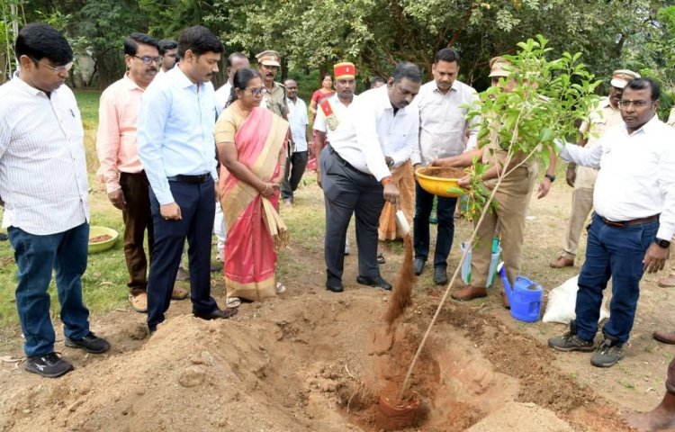 மாவட்ட ஆட்சியர் அலுவலக வளாகங்களில் மரக்கன்றுகள் நடும் பணியை மாவட்ட ஆட்சித்தலைவர் ச.தினேஷ் குமார் இ.ஆ.ப. துவக்கி வைத்து, மரக்கன்றுகளை நடவு செய்தார் .!