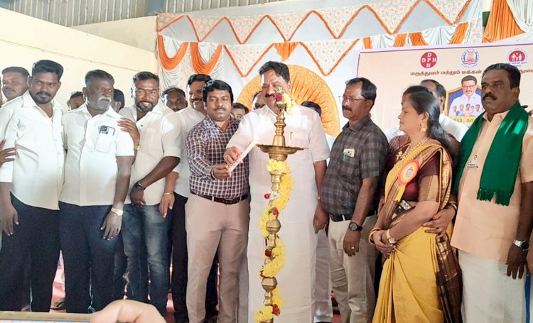 கிருஷ்ணகிரி அருகே நலன் காக்கும் ஸ்டாலின் மருத்துவ முகாமை துவக்கி வைத்த எம்.எல்.ஏ. .!