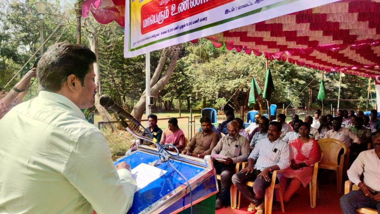 மகாத்மா காந்தி தேசிய ஊரக வேலை உறுதி திட்டத்தின் பெயரை மாற்றிய ஒன்றிய அரசை கண்டித்து உண்ணாவிரதம் . !