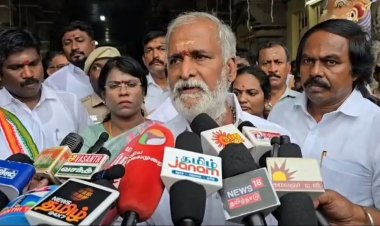 சோத்தைத் தான் திங்கிரியா..!' - சுசீந்திரம் தேரோட்டத்தில் டென்ஷனாகிய அமைச்சர் சேகர் பாபு! - என்ன நடந்தது?