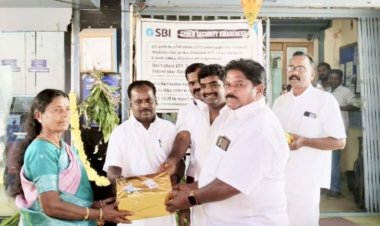 பாரத் ஸ்டேட் வங்கி சார்பில் வாடிக்கையாளர்களுடன் நடைபெற்ற பொங்கல் விழா.!