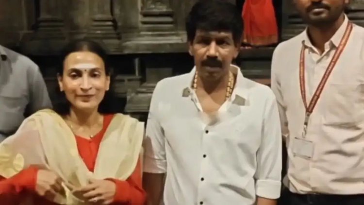 திருவண்ணாமலை கோவிலில் ஒன்றாக சாமி தரிசனம் செய்த இயக்குநர் பாலா மற்றும் ஐஸ்வர்யா ரஜினிகாந்த்.!