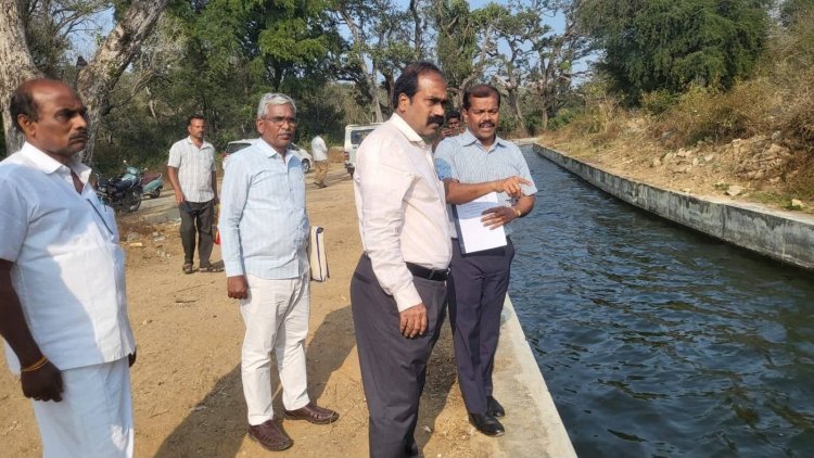 வறட்சியான பகுதியில் உள்ள ஏரிகளுக்கு நீர் வழங்க ஏதுவாக ரூ.274 கோடி மதிப்பில் நடைபெற்று வரும் திட்டப் பணிகளை நீர்வளத்துறை அரசு தலைமைச் செயலாளர் ஜே.ஜெயகாந்தன் நேரில் ஆய்வு. !