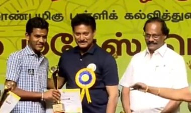 மாநில அளவிலான கலைத் திருவிழாவில் புல்லாங்குழல் வாசிப்பில் மாநிலத்தில் முதலிடம் பிடித்த கிருஷ்ணகிரி மாணவன் சாருகேஷ்வரன்.!