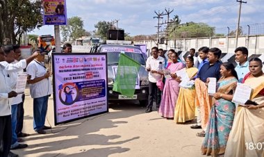 குழந்தை திருமணம் தடுப்பு தொடர்பான  விழிப்புணர்வு பிரச்சாரம் நடைபெற்றது.!
