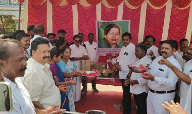 முன்னாள் முதல்வர் ஜெ.ஜெயலலிதாவின் 78 வது பிறந்தநாள் விழாவில் அதிமுக சட்ட மன்ற உறுப்பினர் அசோக்குமார். பங்கேற்பு..!