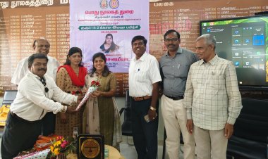 கிருஷ்ணகிரி மாவட்ட மைய நூலகத்தில், போட்டி தேர்வர்களை உற்சாகப் படுத்தக்கூடிய வகையில், ஊக்கமளித்து க.சௌமியா. துணை ஆட்சியர் பயிற்சி அளித்தார்.!