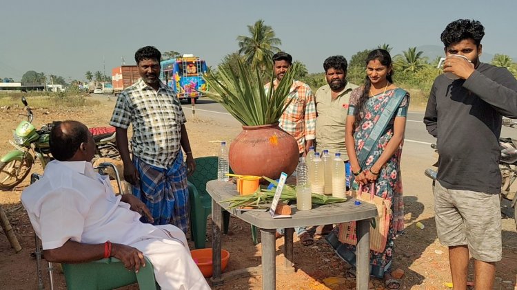 கிருஷ்ணகிரி மாவட்டத்தில் பதனீர் சீசன் துவக்கம்.!