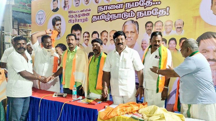 கிருஷ்ணகிரி ராசுவீதியில் பாரதிய ஜனதா கட்சியின் நகர சக்தி கேந்திரா சார்பில் தெருமுனை பிரச்சாரக் கூட்டம்.!