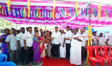 அரசு மகளிர் மேல்நிலைப்பள்ளி, பெற்றோர் ஆசிரியர் கழகம் & போச்சம்பள்ளி நகர அரிமா சங்கம் ஏற்பாட்டில் ரூ.26 இலட்சம்  மதிப்பீட்டில் கட்டப்பட்ட கலையரங்கம் கட்டிடம்.!