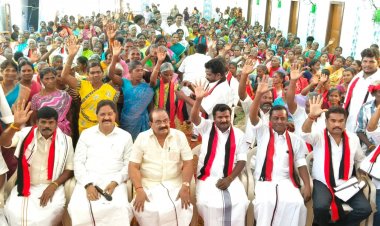 காவேரிப்பட்டினத்தில் ஓபிஎஸ் அணி மற்றும் மாற்று கட்சியினர் 1000 பேர் அமைச்சர் சக்கரபாணி முன்னிலையில் திமுகவில் இணைந்தனர்.!