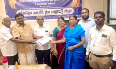 தர்மபுரியில் கற்போம் கற்பிப்போம் சேவை மையம் சார்பில் மகளிர் தின விழா தலைவர் பி.சி.சேகர்  தலைமையில் நடைபெற்றது.!