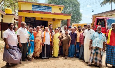 பட்டா வழங்கிட வலியுறுத்தி பாதிக்கப்பட்ட கிராம மக்கள் கிராம நிர்வாக அலுவலகத்தினை முற்றுகையிட்டு போராட்டத்தில் ஈடுபட்டனர்.!