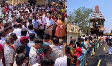 ஓசூர் அருகே 'தட்சிண திருப்பதி' கோபசந்திரம் கோயிலில் 60 அடி உயர பிரம்மாண்ட புதிய தேர் வெள்ளோட்டம்.!