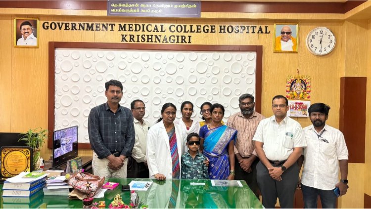 பள்ளி மாணவனின் கண் சிகிச்சைக்காக பரிந்துரை செய்த அரசு மருத்துவ கல்லூரி முதன்மை மருத்துவர்.!