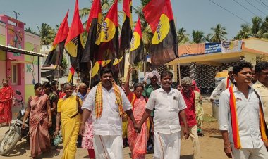 காவேரிப்பட்டினம் கிழக்கு ஒன்றிய தேமுதிக  சார்பில் திமுக வேட்பாளருக்கு வாக்கு சேகரிப்பு. !